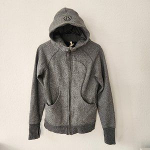 Lululemon Heathered Charcoal Gray Grey Scuba Hoodie Womens size 6
